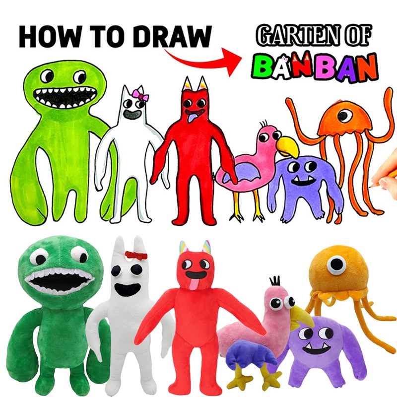 Banban Horror Garden Garten of banban New Fashion Games Gatten of Banban  Plush Toys Funny Fun Holiday Gifts Animal Dolls