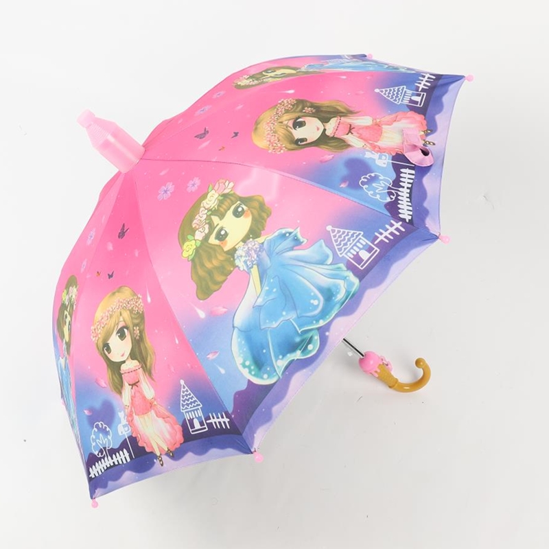 防水套儿童雨伞女小童男孩学生幼儿园超轻可爱公主卡通自动晴雨伞