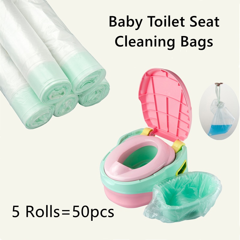 HOT 5 Roll Universal Potty Baby Training Toilet Seat Bin Bags Travel Urina