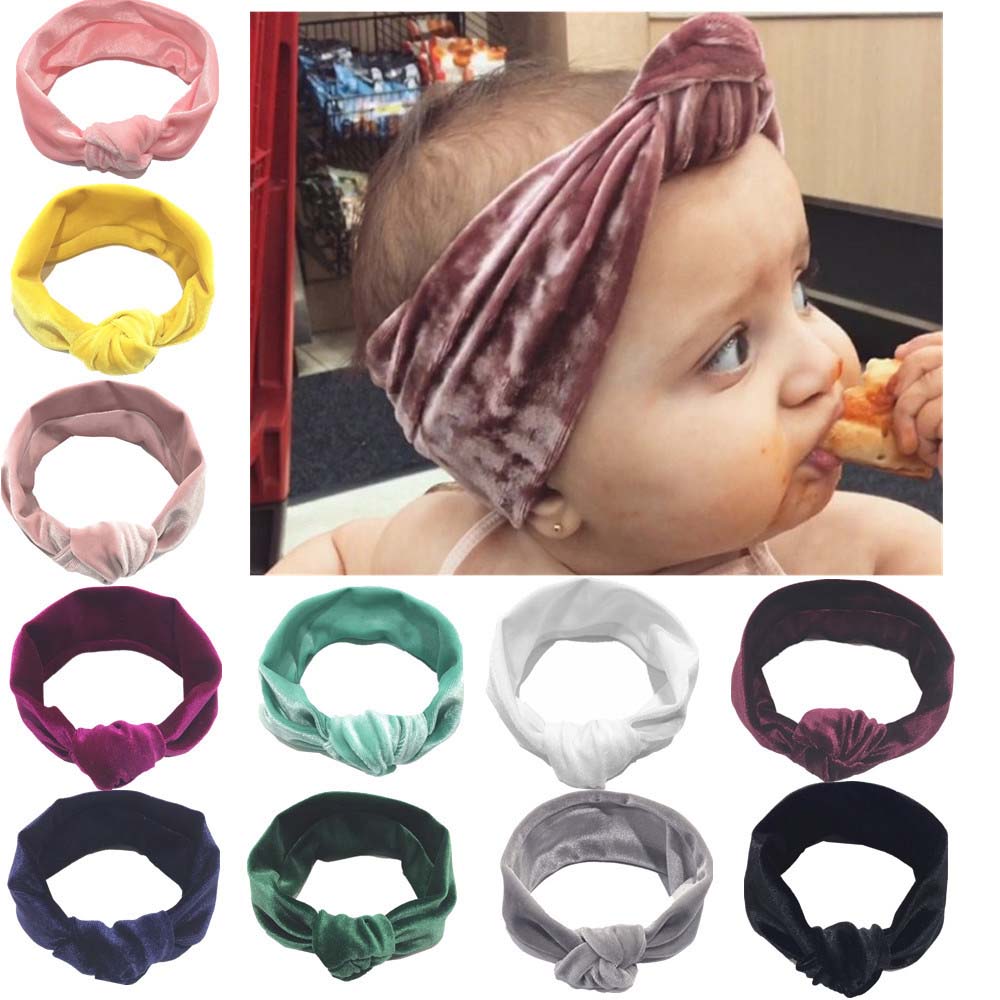 QEANC แฟชั่นผ้าคาดศรีษะยืดหยุ่นทารกเด็กเด็กผู้หญิงเด็กแรกเกิด Hairband อุปกรณ์เสริมผม Headband แถบคาดศรีษะยืดได้