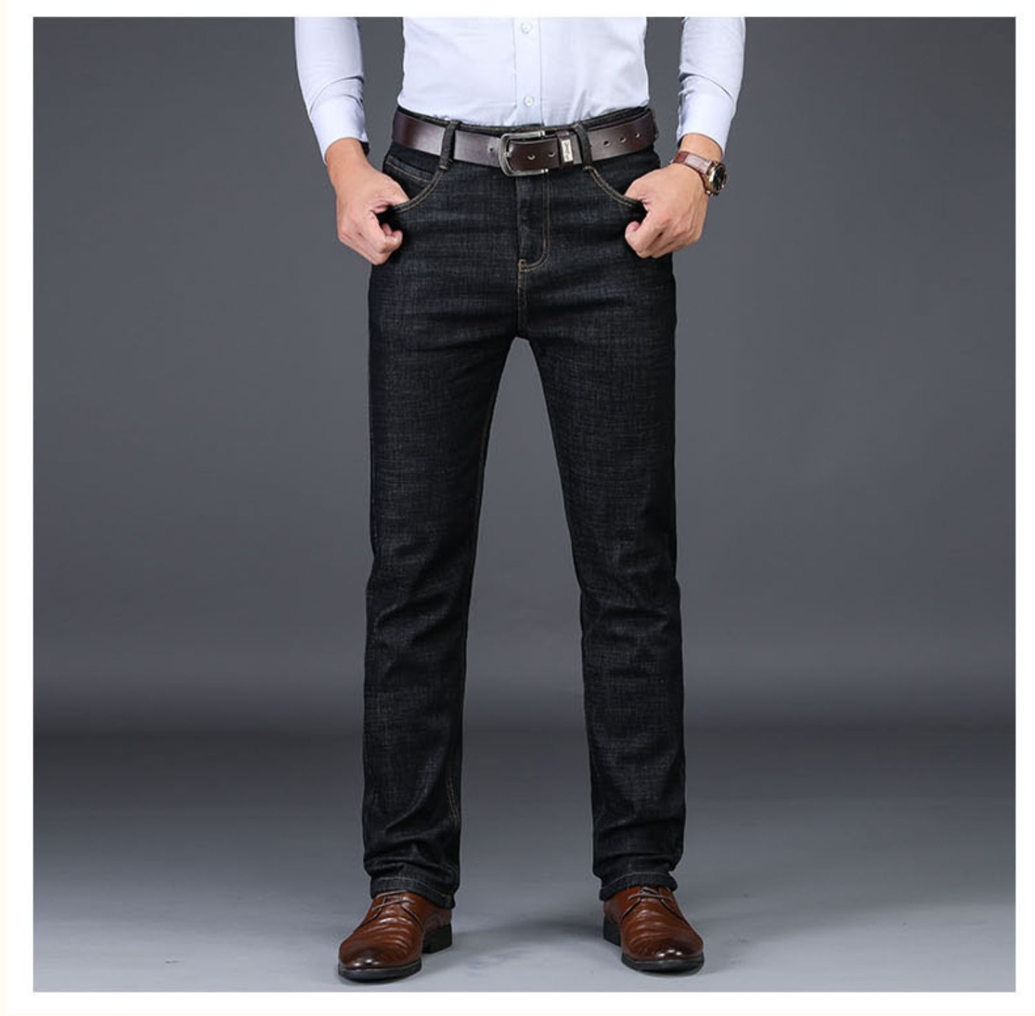 mens high waisted black pants