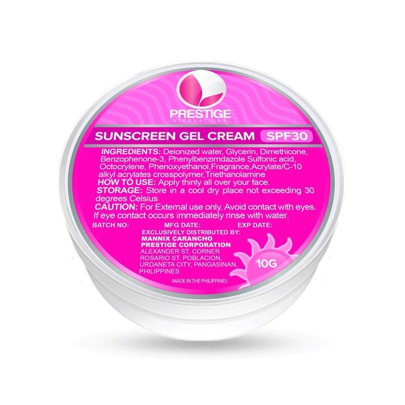 prestige sunscreen gel cream