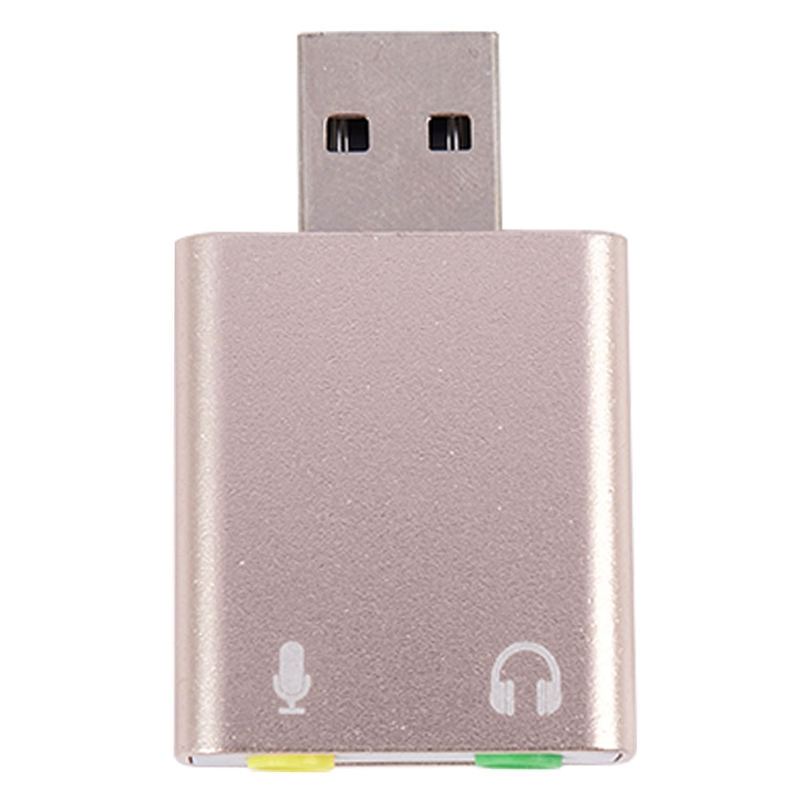 Usb Sound Card 7.1 External Usb To Jack 3.5Mm Headphone Adapter Stereo