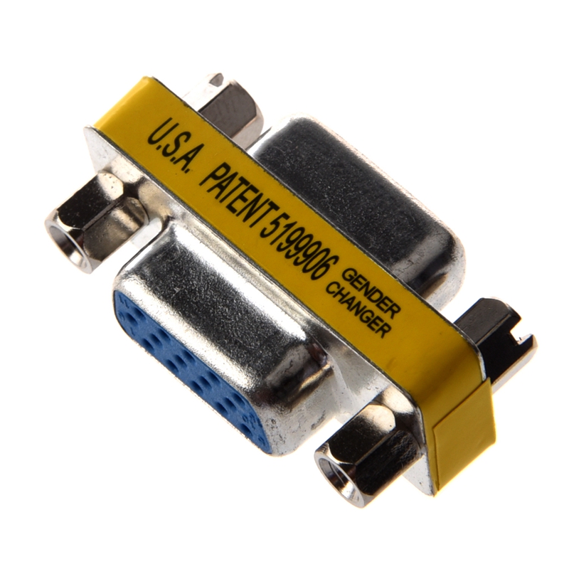 HD15 VGA Female HD15 VGA Female, VGA Mini Gender Changer For PC