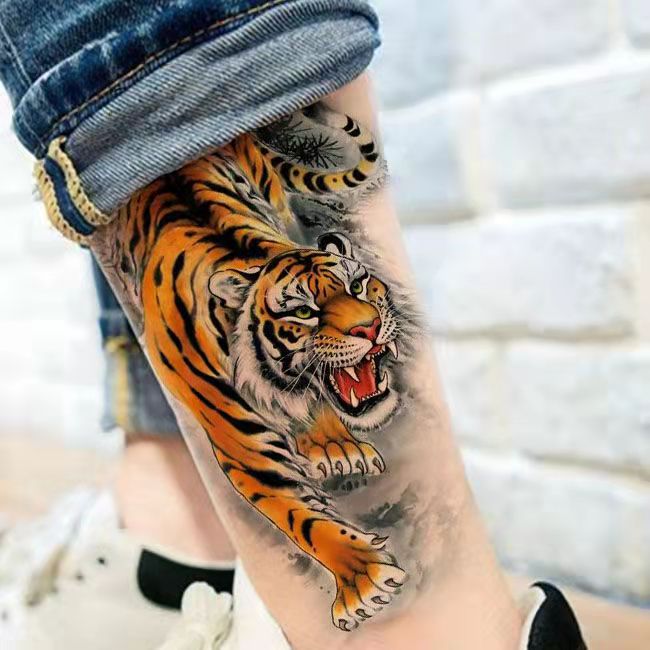 наклейки lion ревущий lion revi lion henna temporary Tattoo bumper  claw Stencil Tiger  Anyrgb