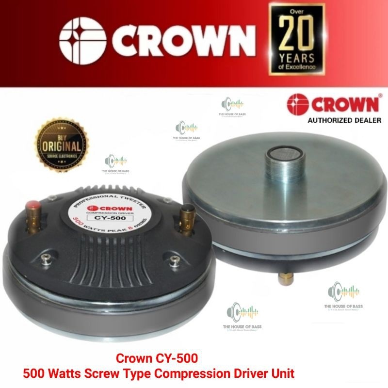 crown tweeter 500 watts