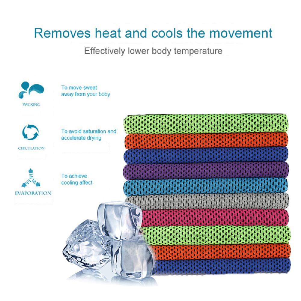 PENTU Instant ผู้ชายกีฬาโยคะ Protable Reusable เหงื่อเครื่องมือผ้าเช็ดตัวเย็น Ice ผ้าเย็นผ้าเช็ดเหงื่อ
