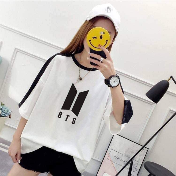 BTS WHITE LOOSE SHIRT | Lazada PH