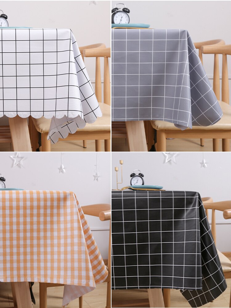 Gambar 2 Tablecloth Waterproof And Oil Proof Disposable Tableclothes Rectangular Table Mat Plastic Tea Table Tablecloth