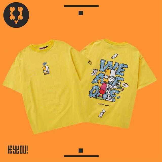 →※▲ áo thun hey you studio simpson we are one vàng - tee simson x jason unisex