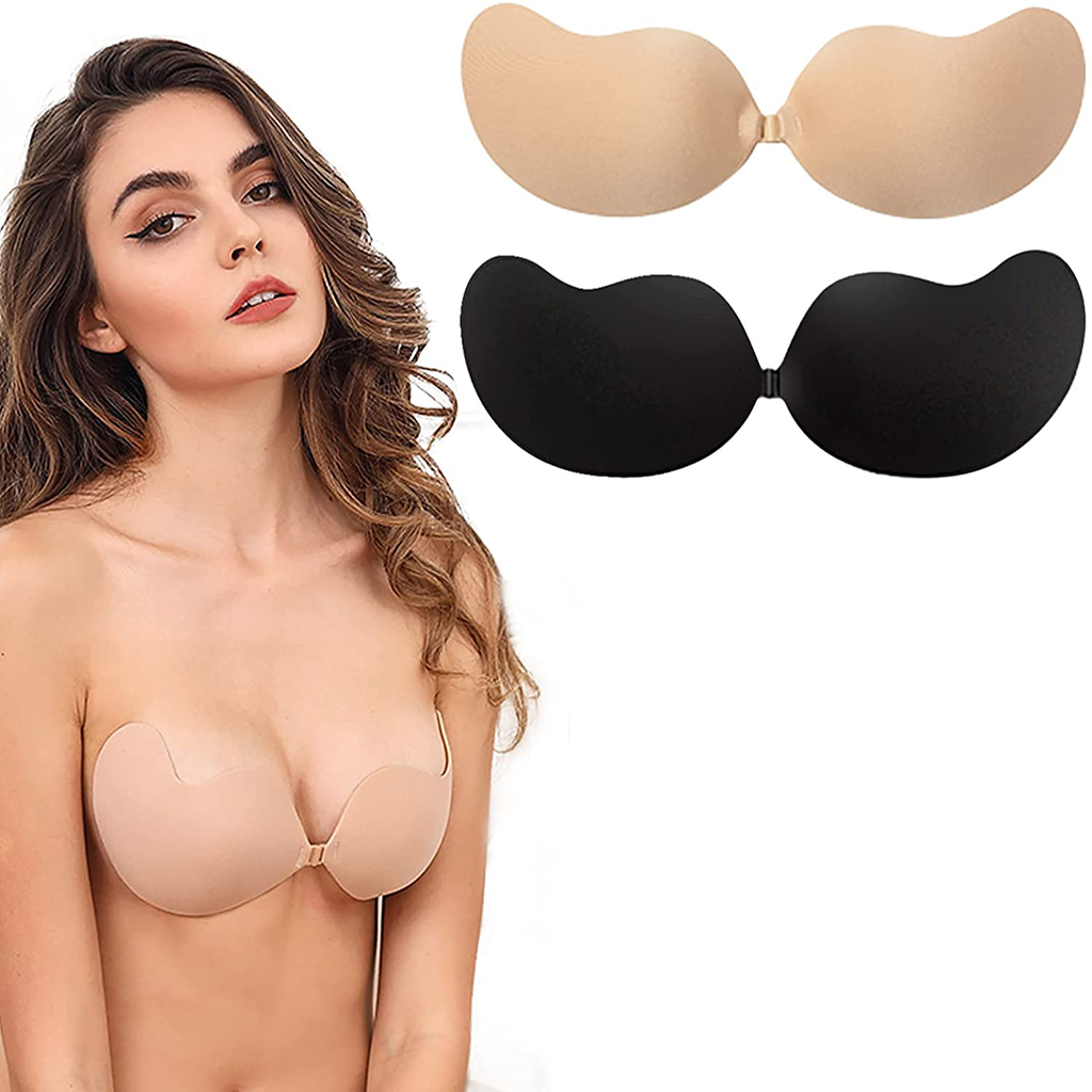Breast Lift Invisible Sticky Adhesive Bra Strapless Push Up Pasties Nipple Covers for Women 