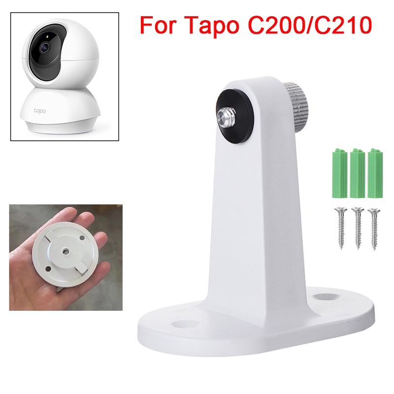 For TP-Link Tapo Camera Head Desktop Clip Iron Bracket Adjustable White  Cradle Baby For Tapo C200 C210 webcam Bed Punch-free