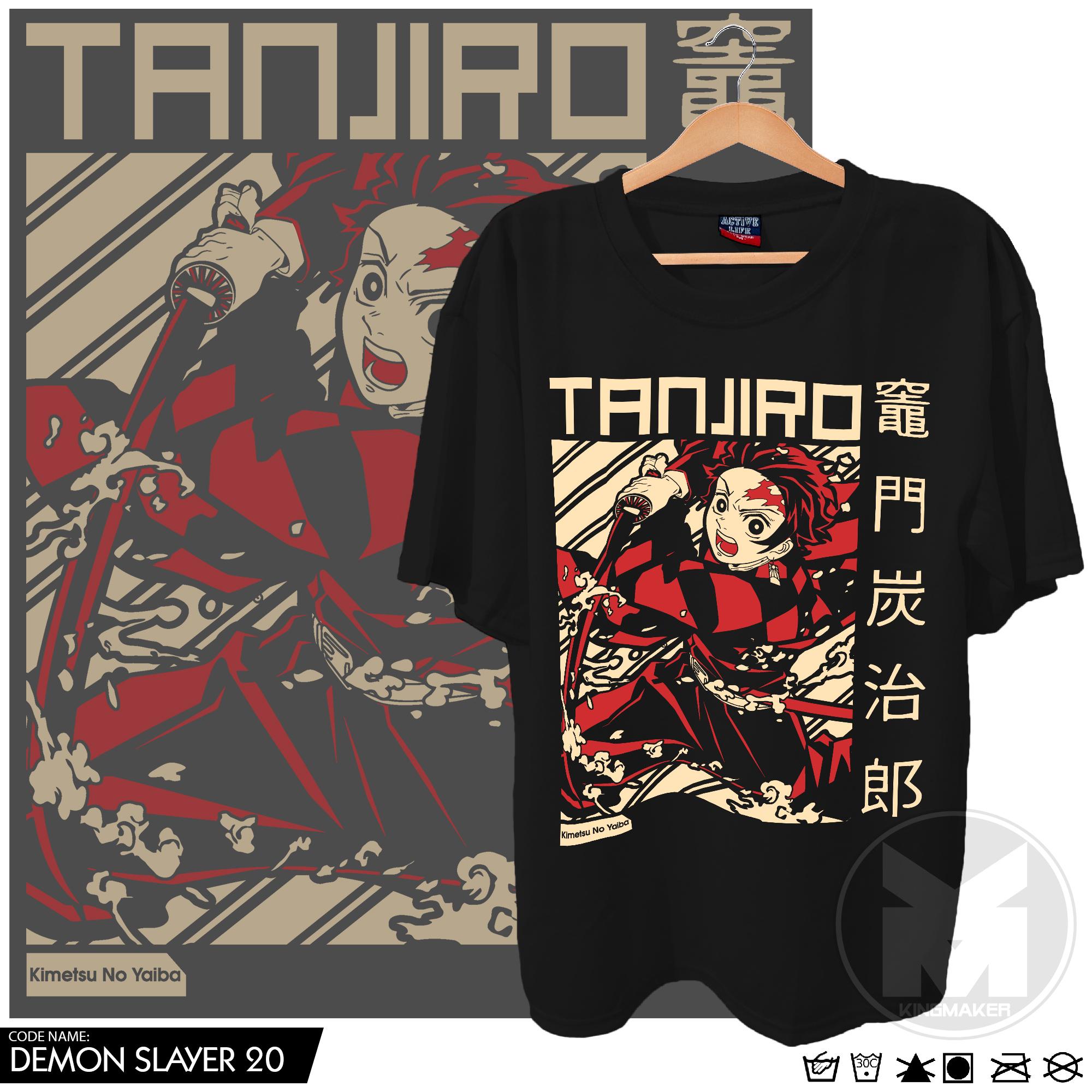 DEMON SLAYER Nezuko Kamado Design T-shirt with DTF (Direct to Film) Anime  Print Rubberized Quality Plain 80% Cotton 20% Polyester, Crew / Round Neck  for Casual Unisex Wear, fit Men Woman, Available