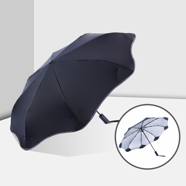 Anti-UV อัตโนมัติร่มดีไซน์ทางการ3พับชายหญิงร่มกันแดดร่มฝนผู้หญิง Windproof ร่มหรูหราสำหรับชาย