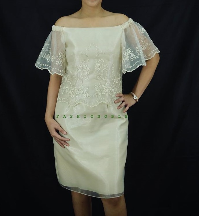 filipiniana maternity dress