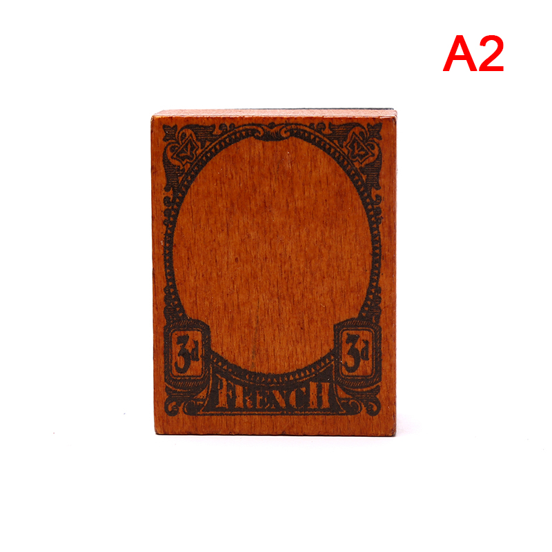 PINGZ Antique Post Office Series Decoration Stamp Wooden Rubber Stamp For Scrapbooking
