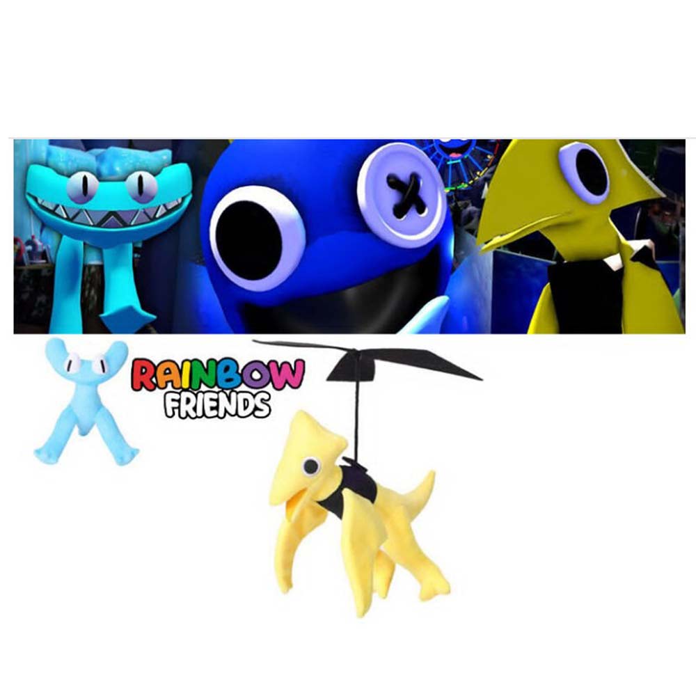 AVCXEC 2 Piece Rainbow Friends Chapter 2 Plush, Rainbow Friends Plush  Chapter 2 Cyan and Yellow