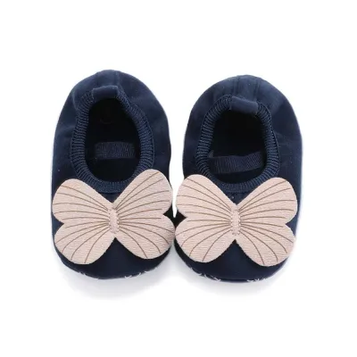 BTRFJY 0-18 Months Baby Girls Infant First walkers Toddler Soft Sole Shoes Cotton Shoes Bowknot Shoes (5)