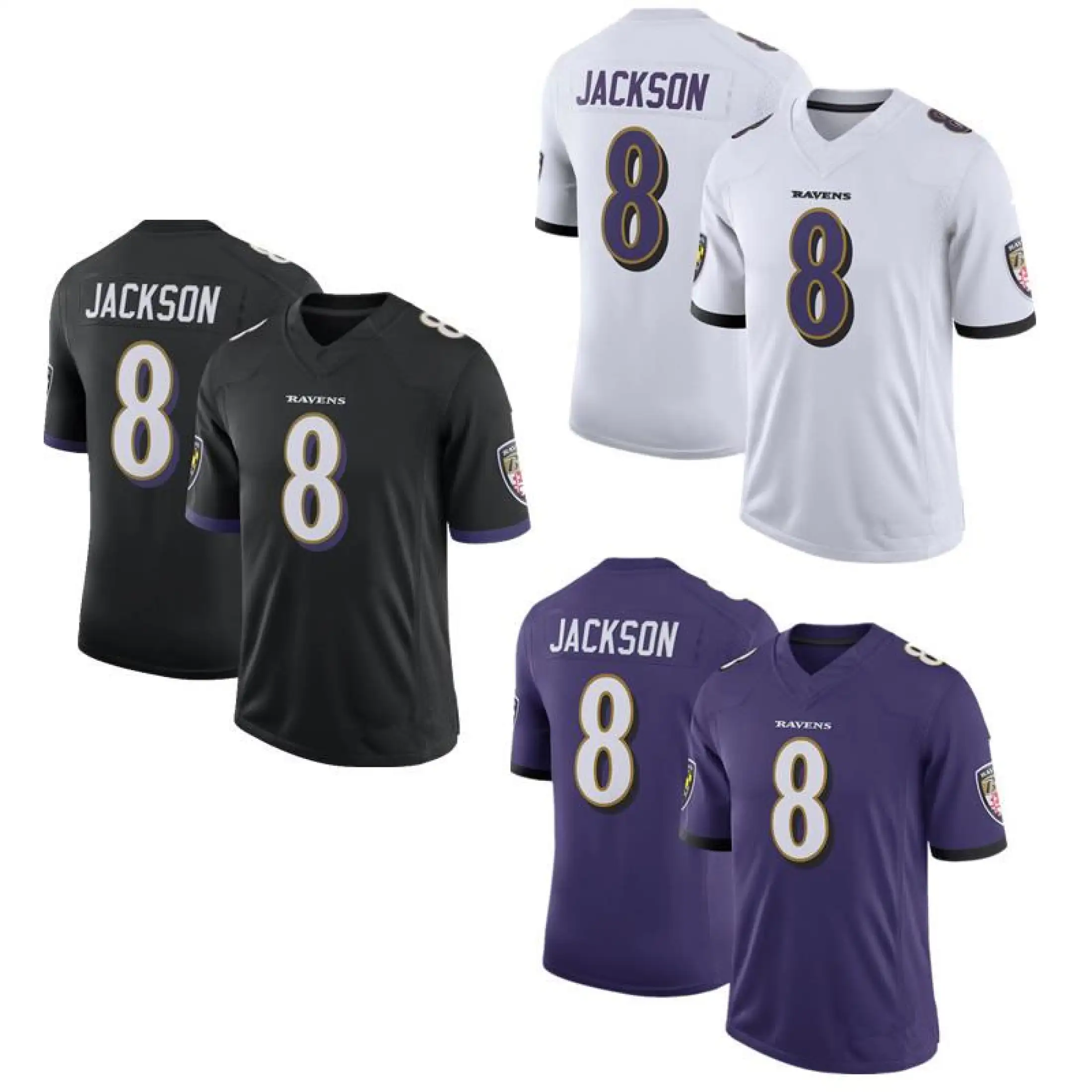 lamar jackson embroidered jersey