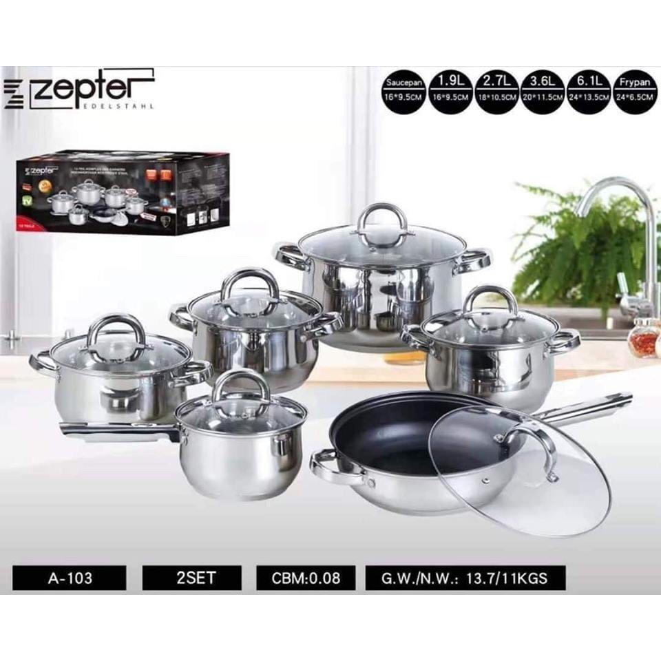 Zepter Cookware Z Set - Standard - 18 pieces - Zepter Shop