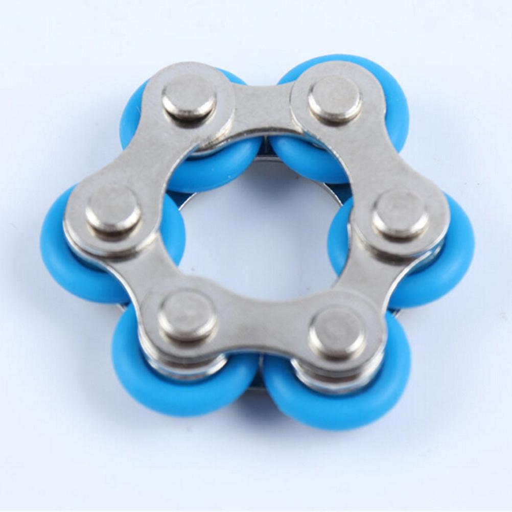 เด็ก Spinner Fidgets ของเล่น One-Handed โซ่คล้องนิ้ว Decompression ของเล่น