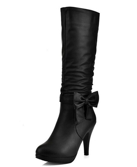 รองเท้าบูตผู้หญิงไซส์ใหญ่พิเศษ34-43,รองเท้าบูตผู้หญิงหัวกลมมีหมุดบูทสีดำสีขาวสีชมพูสีน้ำเงินไซส์ใหญ่พิเศษปี2016