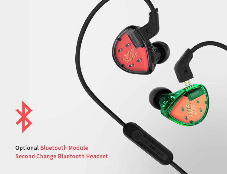 Ear Earphones Kz Es4 Headphones KZ ES4 Earphones Dual Drivers In