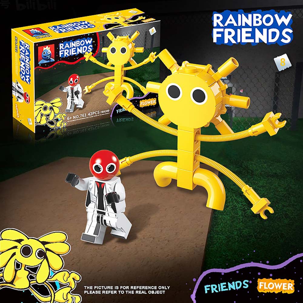 12pcs/set Roblox Rainbow Friends Building Block Toy Figure Model