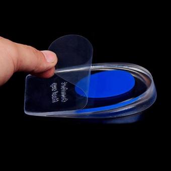 1 Pair Men Soft Heel Support Pad Cup Silicone Increase Gel ShockCushion Orthotic Insole Plantar Care Half-height(Blue) - Intl April 2018 - 3 1 Pair Men Soft Heel Support Pad Cup Silicone Increase Gel ShockCushion Orthotic Insole Plantar Care Half-height(Blue) - intl - 3