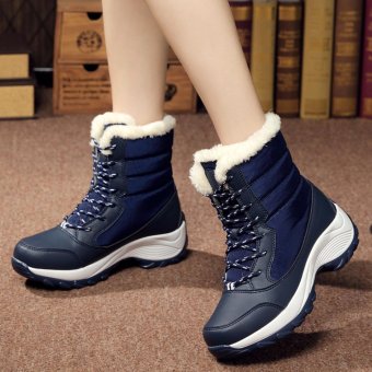 2016 Women Snow Boots Winter Warm Boots Thick Bottom Platform Waterproof Ankle Boots For Women Thick Fur Cotton Shoes Size 35-41 - Intl June 2018 - 3 2016 Women Snow Boots Winter Warm Boots Thick Bottom Platform Waterproof Ankle Boots For Women Thick Fur Cotton Shoes Size 35-41 - intl - 3