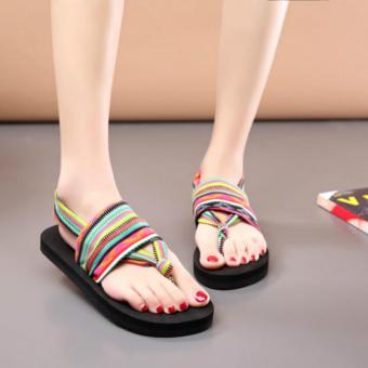 2017 Bohemia Flat Toe Sandals Summer Cloth(Orange) - Intl April 2018 - 4 2017 Bohemia Flat Toe Sandals Summer Cloth(Orange) - intl - 4