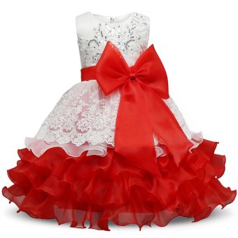 2017 Formal Evening Gown Flower Wedding Princess Dress Girls Children Clothing Kids Dresses For Girl Clothes Tutu Party Dress Blue - Intl June 2018 - 2 2017 Formal Evening Gown Flower Wedding Princess Dress Girls Children Clothing Kids Dresses for Girl Clothes Tutu Party Dress Blue - intl - 2