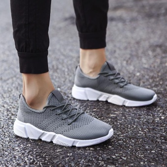 2017 New Fashion Outdoor Sport Shoes For Man Lower Cut Fly Weave Breathable Leisure Shoes (grey) - Intl June 2018 - 5 2017 New Fashion Outdoor Sport Shoes for Man Lower Cut Fly Weave Breathable Leisure Shoes (grey) - intl - 5