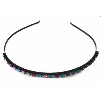 3 Pcs Hair Band Black Metal With Multi Color Rhinestone Headband26g June 2018 - 4 3 Pcs Hair Band Black Metal with Multi Color Rhinestone Headband26g - 4