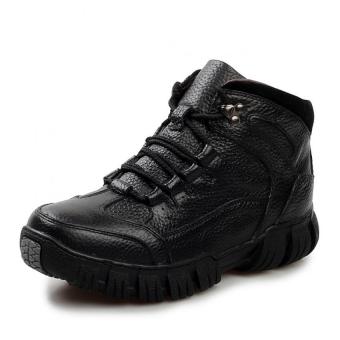 AD NK FASHION Men's Fashion Leather Safety Shoes WinterBoots(Black)AK186 - Intl June 2018 - 2 AD NK FASHION Men's Fashion Leather Safety Shoes WinterBoots(Black)AK186 - intl - 2