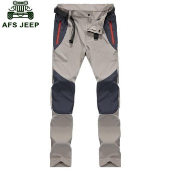 AFS JEEP Men's Pizex Waterproof Quick Drying Thin Breathable ParkaPant(Color:Dark Grey) - Intl June 2018 - 2 AFS JEEP Men's Pizex Waterproof Quick Drying Thin Breathable ParkaPant(Color:Dark Grey) - intl - 2