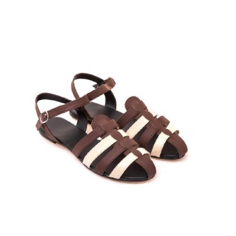Seller Aloha Woven Sandals Brown/O.White Price And Model