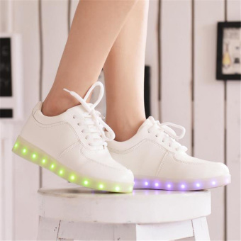 Amart LED Light Women Shoes Luminous Zapatos Schoenen Couples Casual Shoes June 2018 - 2 Amart LED Light Women Shoes Luminous Zapatos Schoenen Couples Casual Shoes - 2
