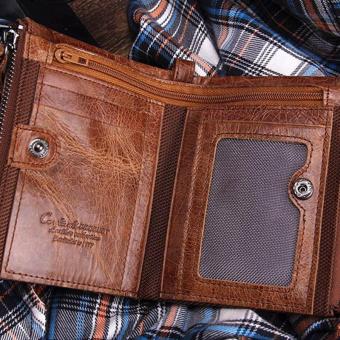 Amart New Genuine Leather Men Wallet Short Coin Purse VintageWallets (Brown) - Intl July 2018 - 5 Amart New Genuine Leather Men Wallet Short Coin Purse VintageWallets (Brown) - intl - 5