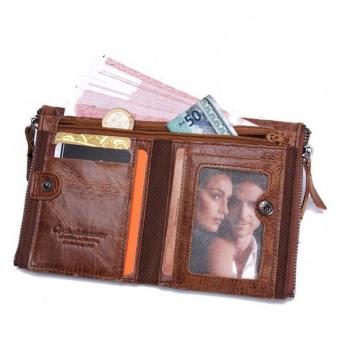 Amart New Genuine Leather Men Wallet Short Coin Purse VintageWallets (Brown) - Intl July 2018 - 3 Amart New Genuine Leather Men Wallet Short Coin Purse VintageWallets (Brown) - intl - 3