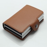 Double Metal RFID Credit Card Holder With RFID Blocking Pu Leather Mini Wallet Automatic Business Blocking Travel Card Holder Pop Up Case Credit Card Protector Case - Intl August 2018 - 3 Double Metal RFID Credit Card Holder with RFID Blocking Pu Leather Mini Wallet Automatic Business Blocking Travel Card Holder Pop Up Case Credit Card Protector Case - intl - 3