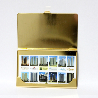 Armani Exchange Thin Aluminum Card Holder (Gold) June 2018 - 2 Armani Exchange Thin Aluminum Card Holder (Gold) - 2