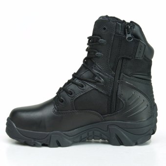 Army Male Commando Combat Desert Winter Outdoor Hiking Boots Landing Tactical Military Shoes (Size 36 - 45) Black - Intl June 2018 - 2 Army Male Commando Combat Desert Winter Outdoor Hiking Boots Landing Tactical Military Shoes (Size 36 - 45) Black - intl - 2