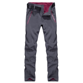 Autumn Men's Thick Thermal Waterproof Windproof Outdoor HikingCamping Cycling Pants(Grey) - Intl June 2018 - 2 Autumn Men's Thick Thermal Waterproof Windproof Outdoor HikingCamping Cycling Pants(Grey) - intl - 2