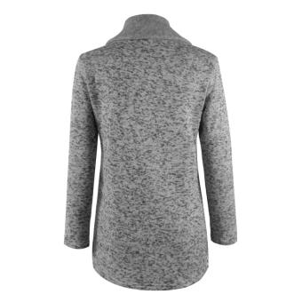 Autun Winter Clothes War Fleece Jacket Slant Zipper Collared Coat June 2018 - 4 Autun Winter Clothes War Fleece Jacket Slant Zipper Collared Coat - 4