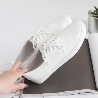 BIGCAT New Breathable White Shoes Wild Korean White Sneakers Forwomen - Intl June 2018 - 3 BIGCAT New breathable white shoes wild Korean white sneakers forwomen - intl - 3