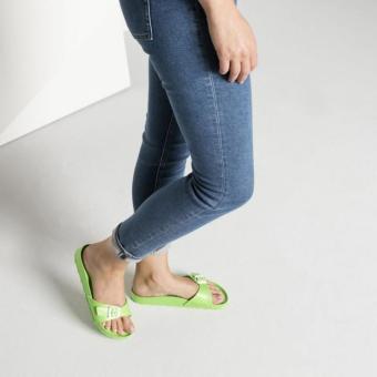 Birkenstock Madrid EVA Narrow Fit Birko-Flor Flat Slippers (NeonGreen) April 2018 - 4 Birkenstock Madrid EVA Narrow Fit Birko-Flor Flat Slippers (NeonGreen) - 4