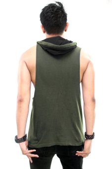 BLKSHP Dark Style Dropped Armholes With Contrast Hood (Army/Black) April 2018 - 2 BLKSHP Dark Style Dropped Armholes with Contrast Hood (Army/Black) - 2
