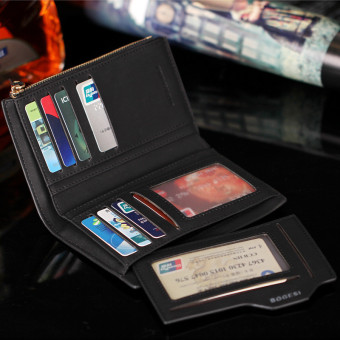 Bogesi Men's Short Multifunctional Leather Wallet With RemovableCard Slot And Coin Purse & Cell Phone Bag 835-7 (Black) June 2018 - 2 Bogesi Men's Short Multifunctional Leather Wallet with RemovableCard Slot and Coin Purse & Cell Phone Bag 835-7 (Black) - 2