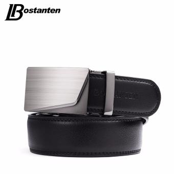 Bostanten Men's Genuine Cow Leather Belts Black With A Gift Box - Intl June 2018 - 3 Bostanten Men's Genuine Cow Leather Belts Black With A Gift Box - intl - 3